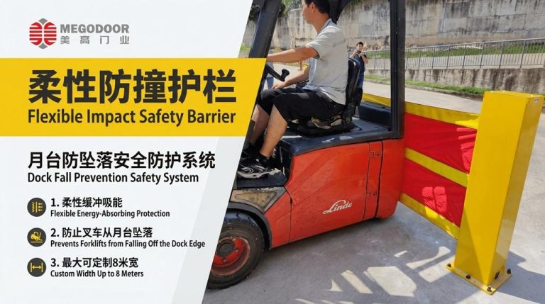 芜湖仓库月台防坠落装置——伸缩防坠落护栏缩略图