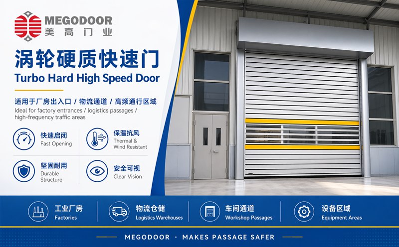 芜湖车间物流门怎么选？美高门业推荐涡轮硬质快速门插图1